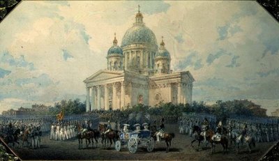 La Cattedrale della Trinità a San Pietroburgo, 1850 da Vasili Semenovich Sadovnikov